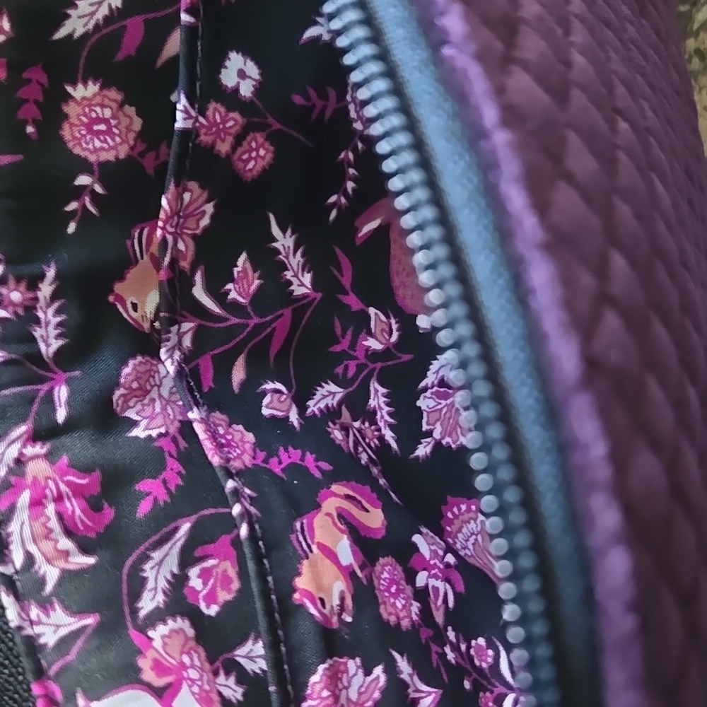 Vera Bradley Iconic Pouch Wristlet -Blackberry Wine - Picture 6 of 8